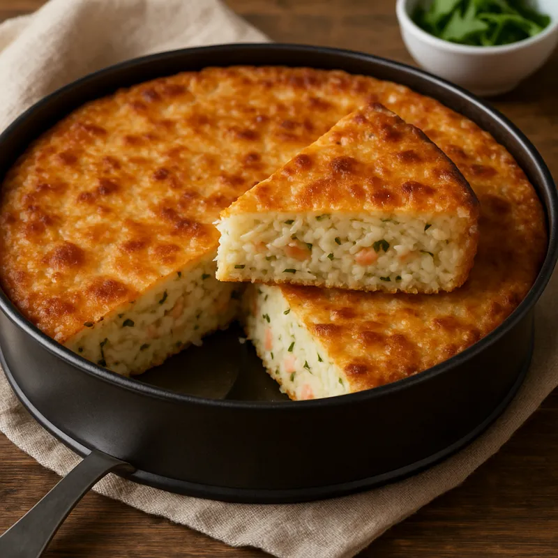 Herzhafter Reiskuchen (Torta Di Riso Salata)