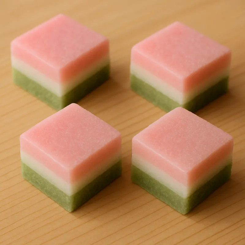 Hishimochi (Diamanten-Mochi)