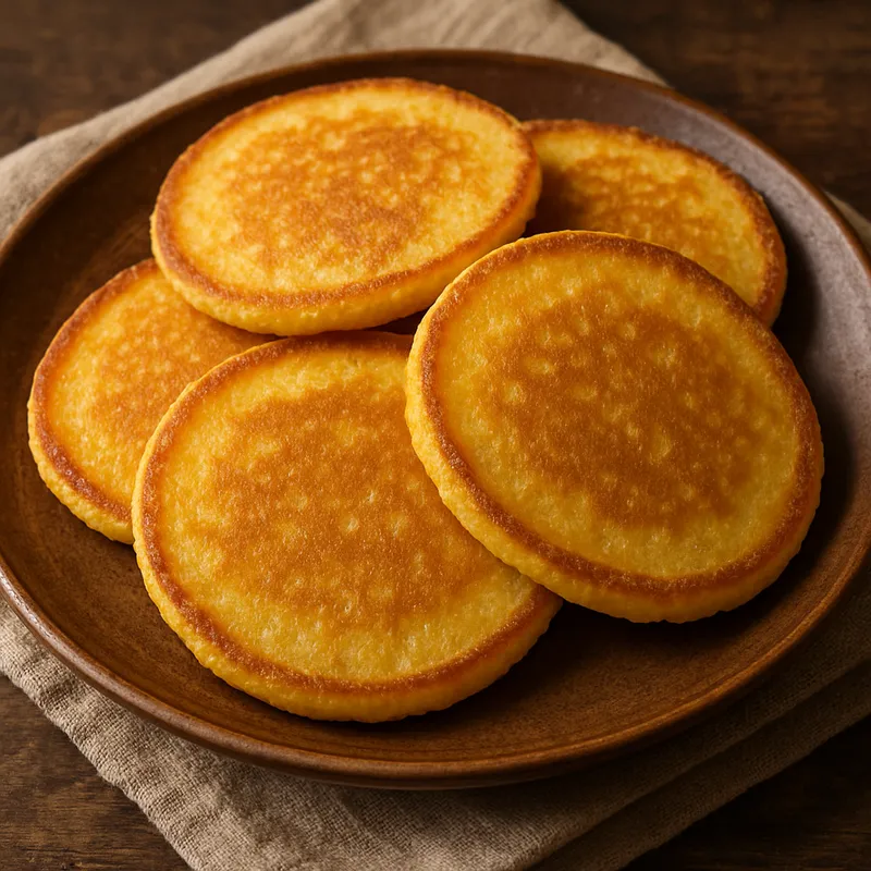 Hoecake Maismehl-Pfannkuchen