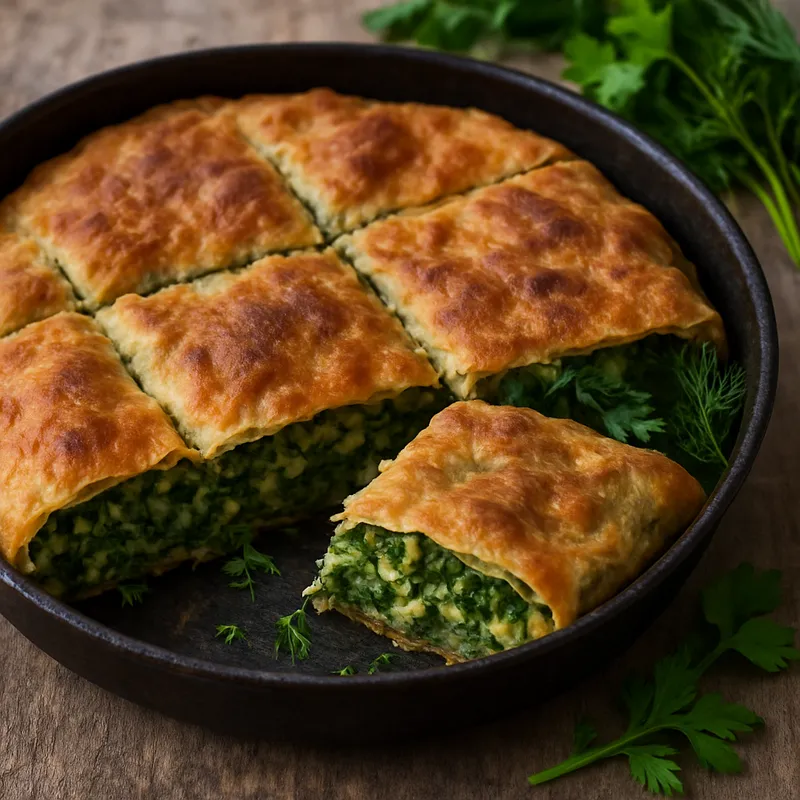 Hortopita aus Epirus (Kräuterpie)