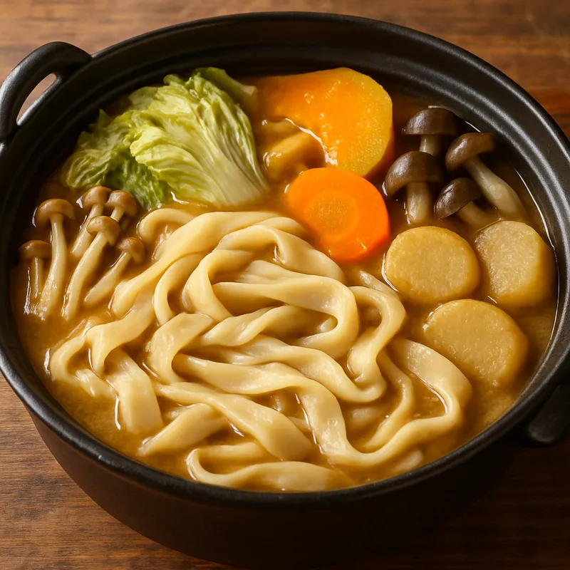 Hoto Udon (Heißer Topf mit flachen Nudeln)