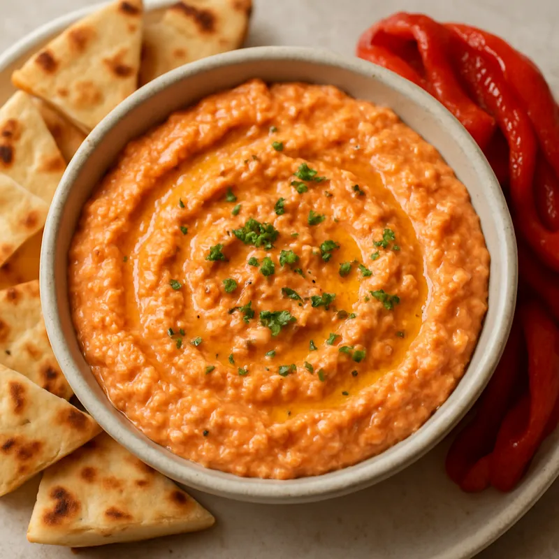 Htipiti (Gerösteter Paprika-Feta-Dip)