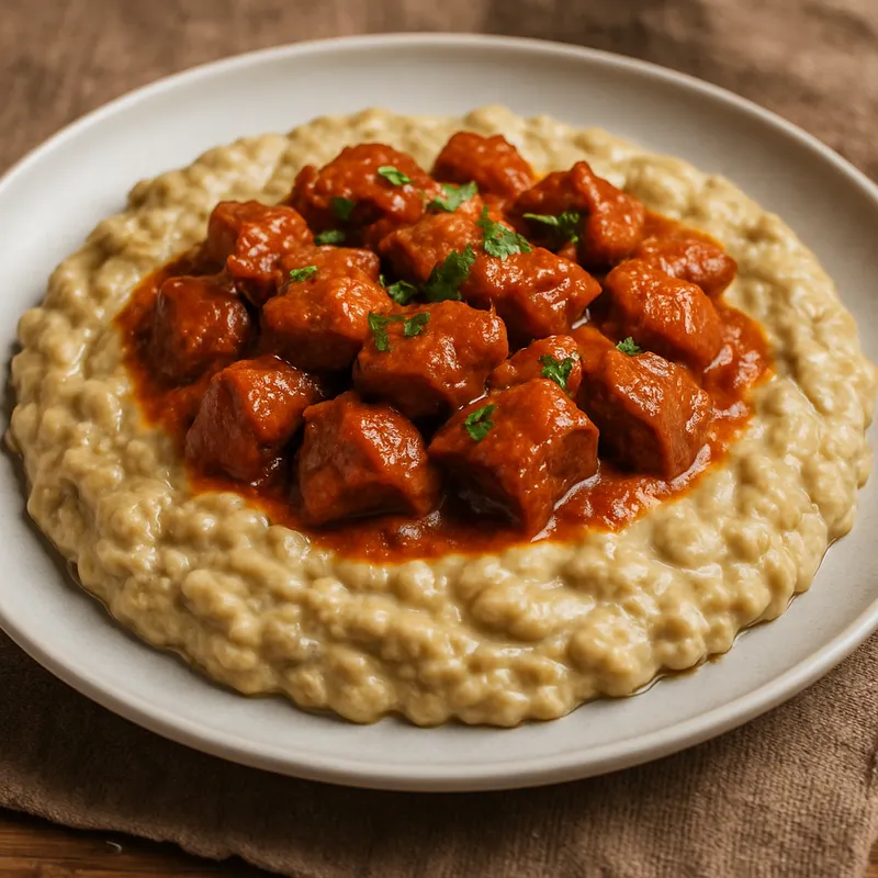 Hünkar Beğendi (Sultanenfreude – Lammfleisch auf Auberginenpüree)