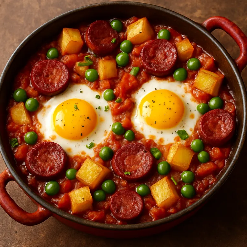 Huevos a la Flamenca (Flamenco-Eier)