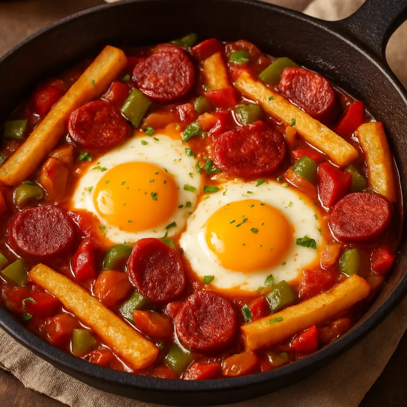 Huevos a La Riojana (Eier nach Rioja-Art)
