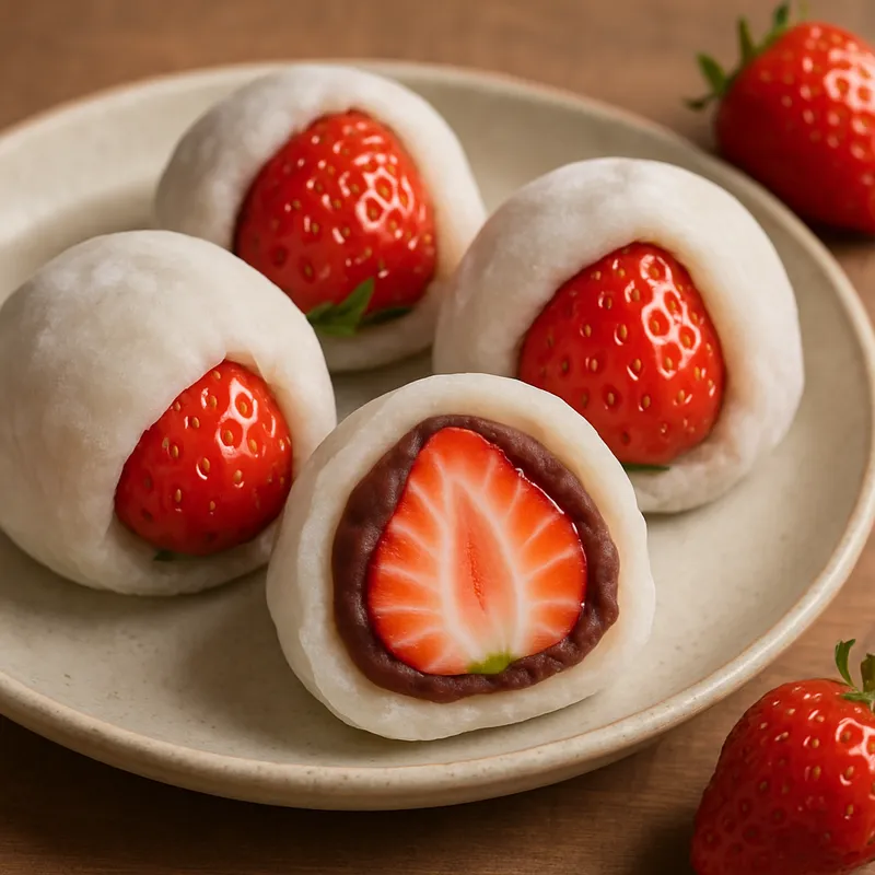 Ichigo Daifuku (Erdbeer-Mochi)