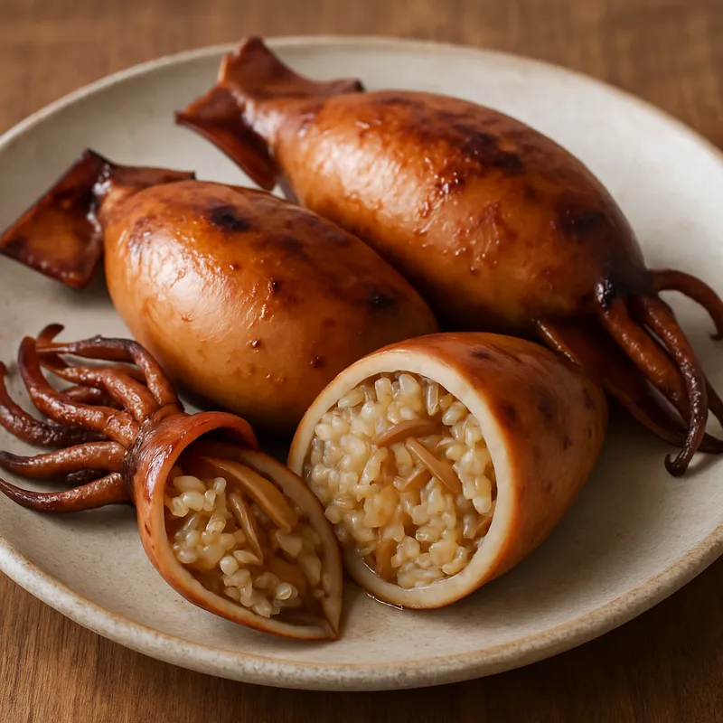 Ikameshi (Gefüllter Tintenfisch Hokkaido)