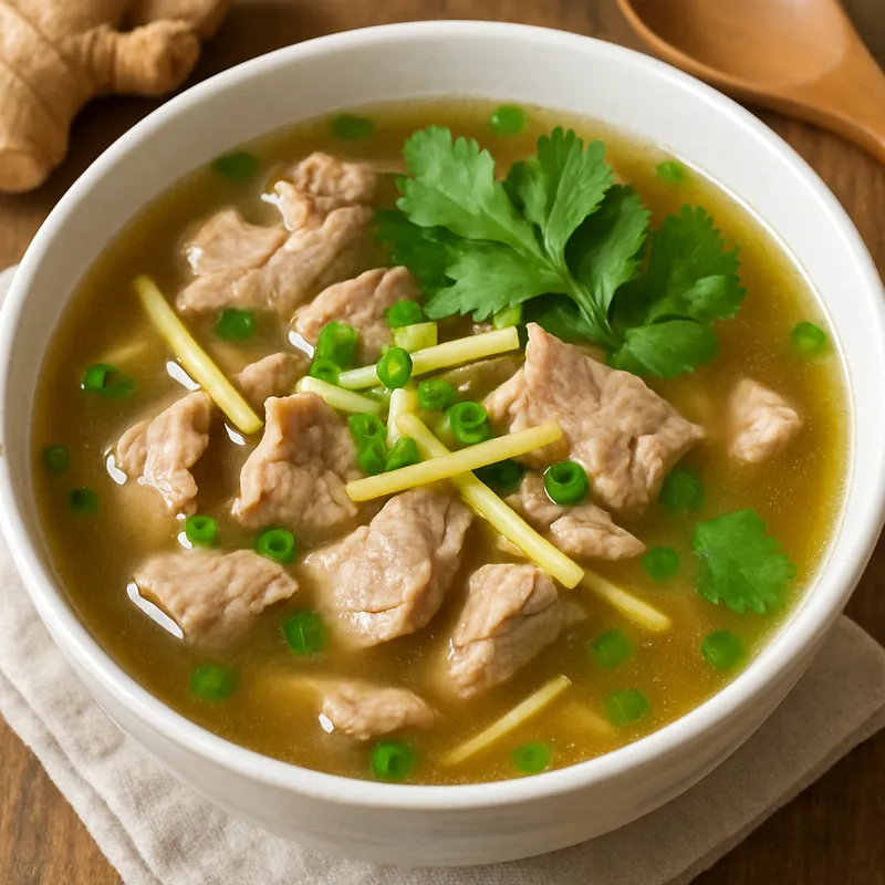 Ingwer-Schweinefleisch-Suppe