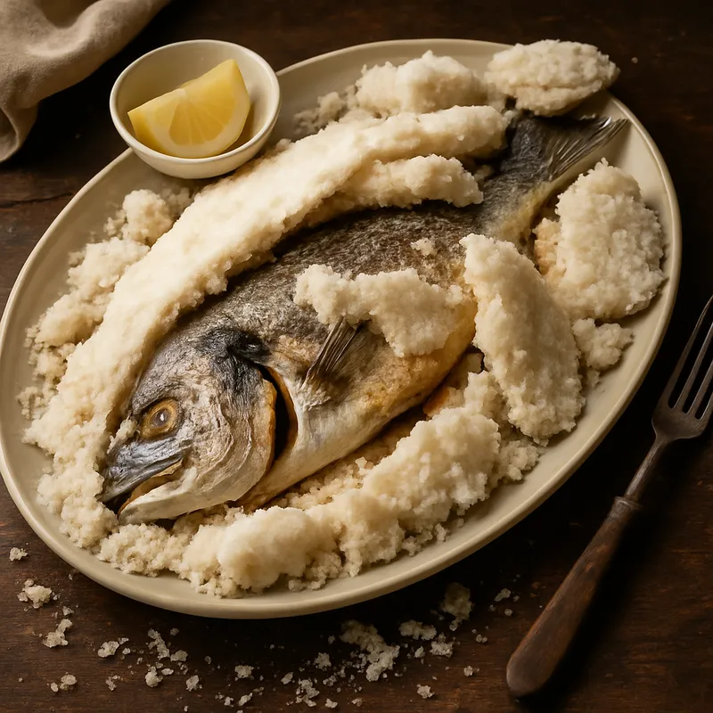 Çipura Tuzda (Dorade in der Salzkruste)