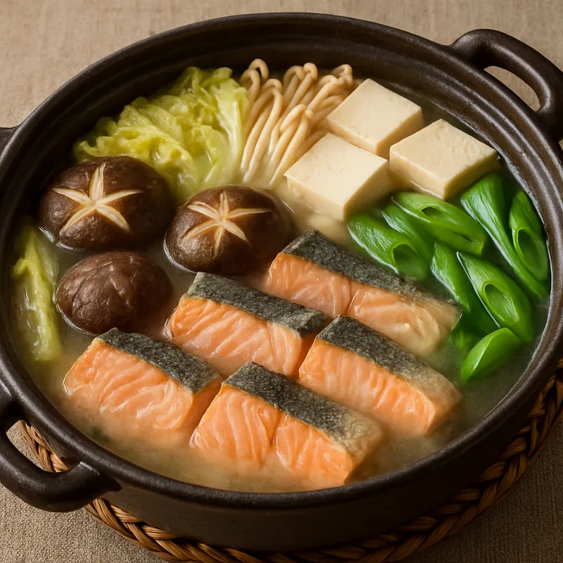 Ishikari Nabe (Hokkaido Lachstopf)