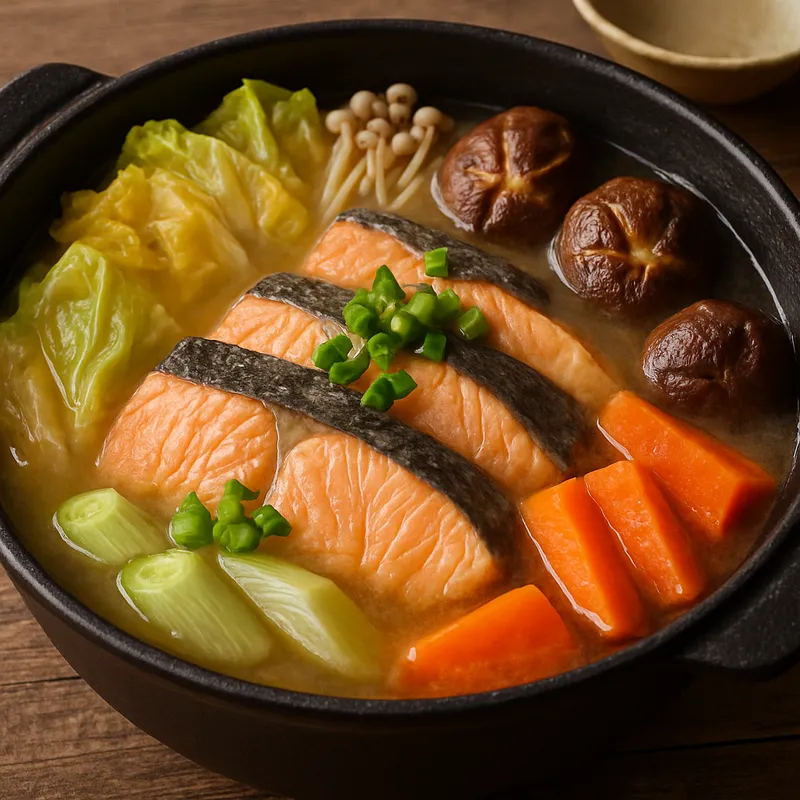 Ishikari Nabe Suppe (Lachs-Eintopf)