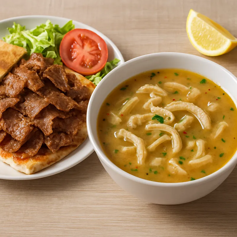 Iskembe Döner mit Kuttelnbrühe