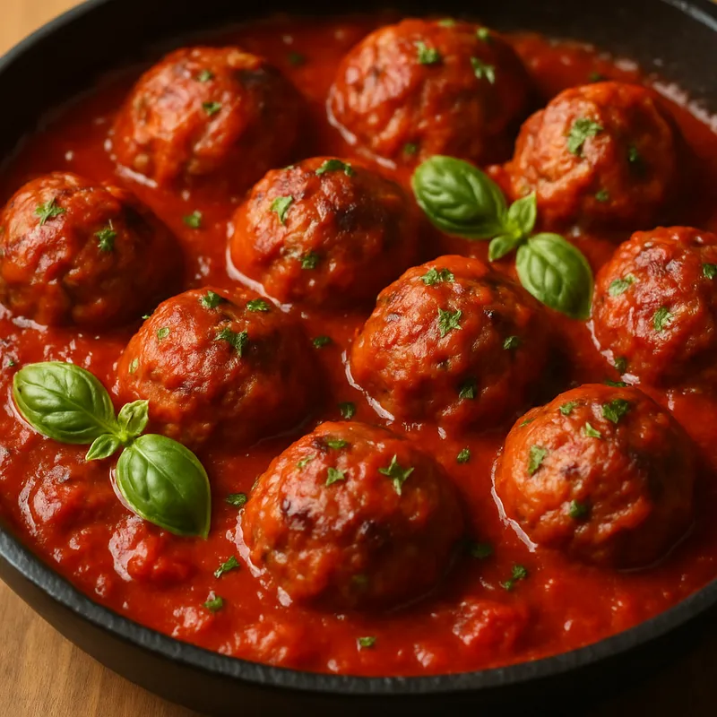 Italienische Hackfleischbällchen in Tomatensauce