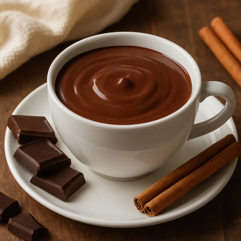 Italienische heiße Schokolade (Cioccolata Calda)