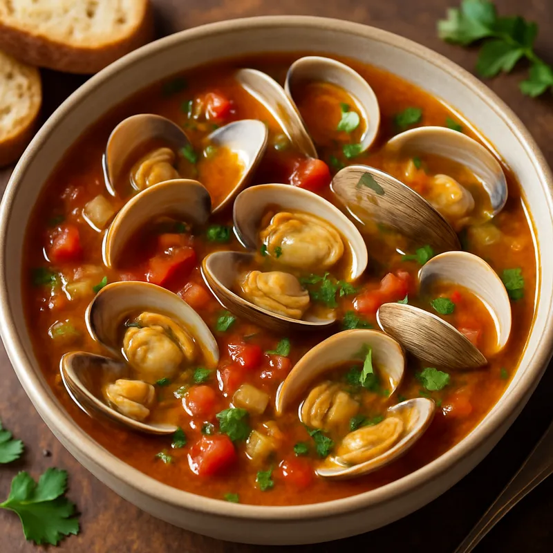 Italienische Muschelsuppe