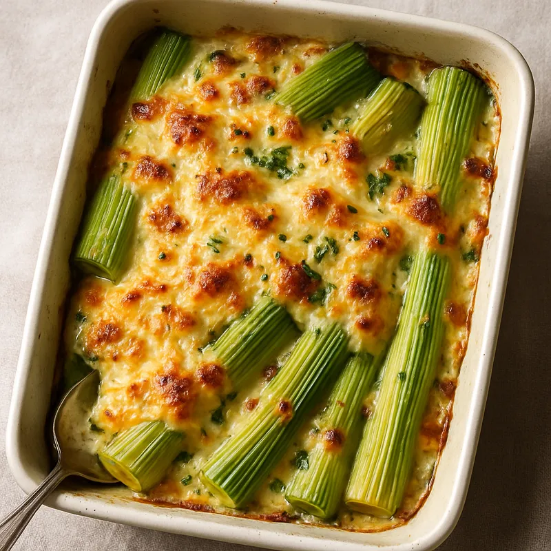 Italienischer Lauch-Gratin