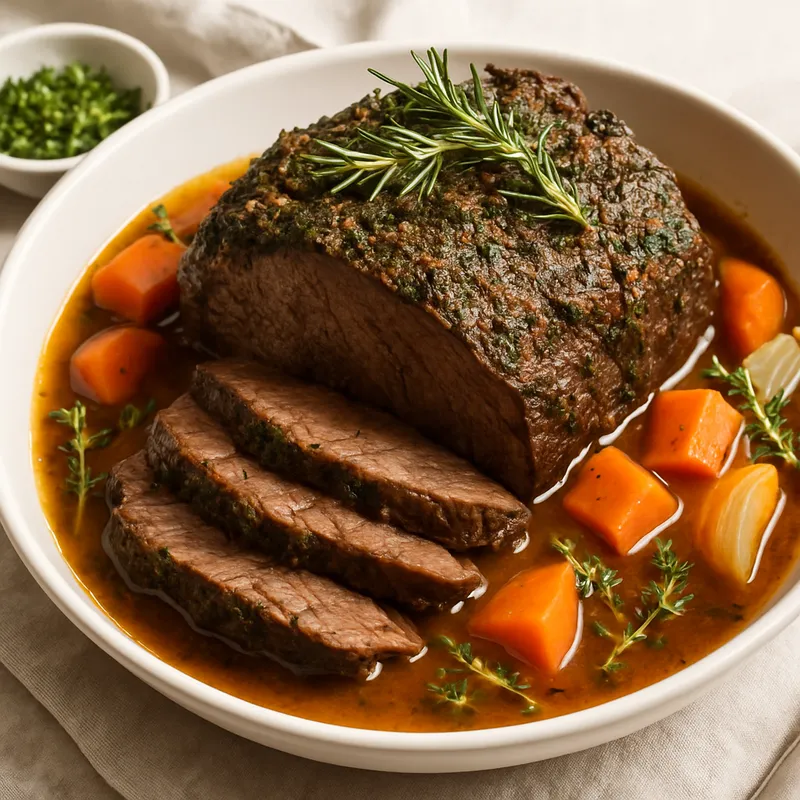 Italienischer Schmorbraten mit Kräutern