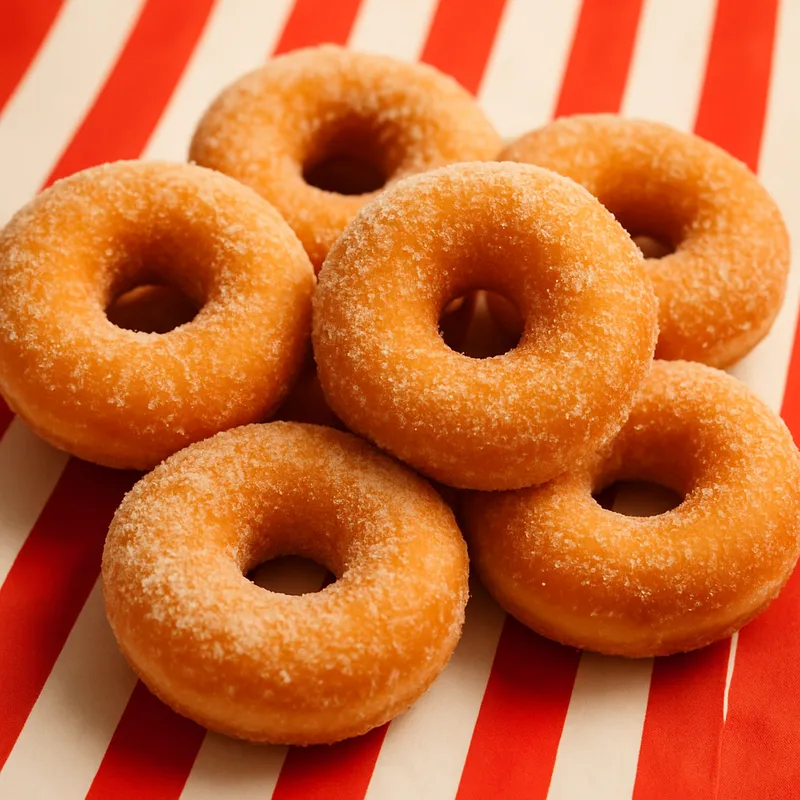 Jahrmarkt-Donuts