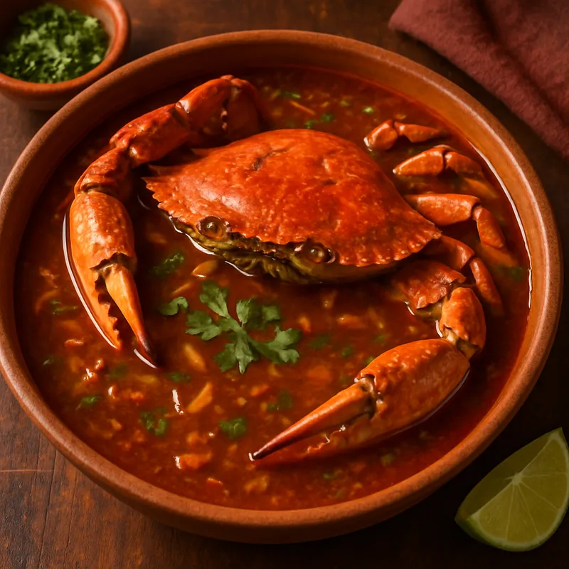 Jaiba En Chilpachole (Krabbe in würziger Chilibrühe)