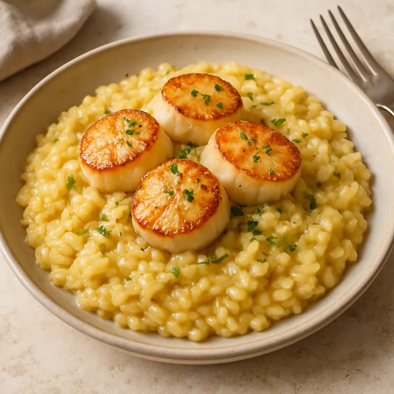 Jakobsmuschel-Risotto
