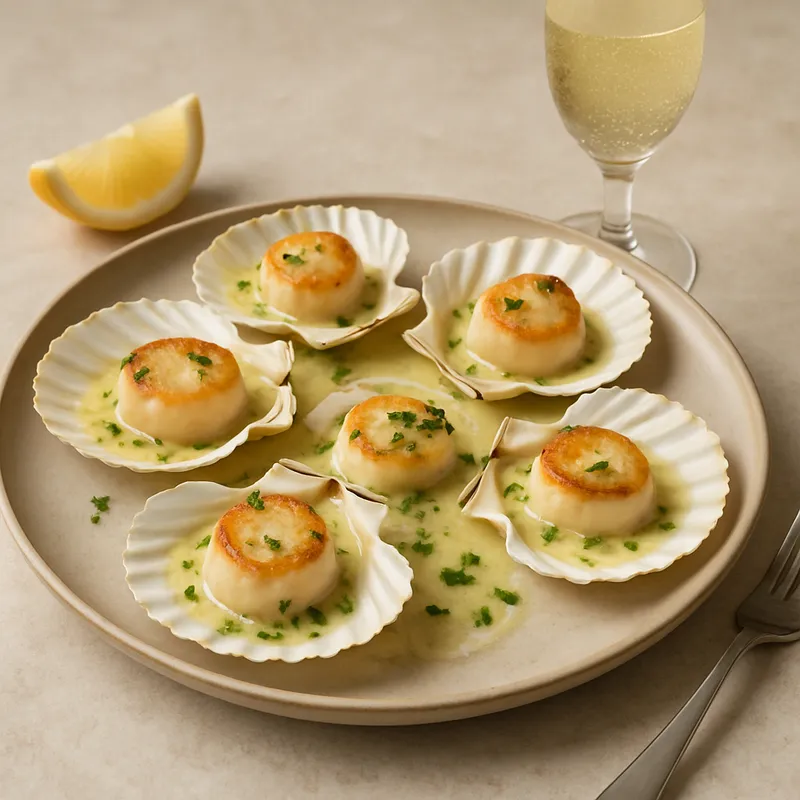 Jakobsmuscheln mit Prosecco