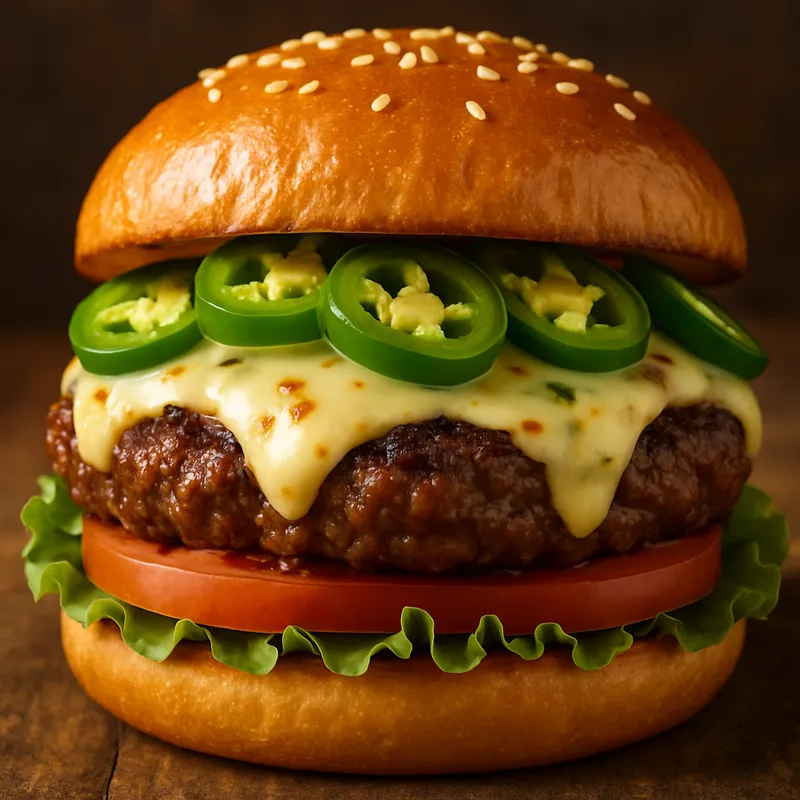 Jalapeño-Pepper-Jack-Burger