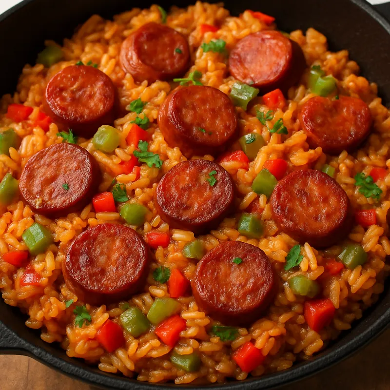 Jambalaya mit Andouille-Wurst