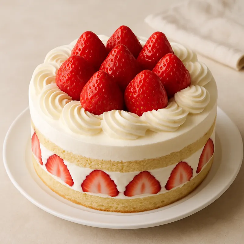 Japanische Erdbeer-Sahnetorte