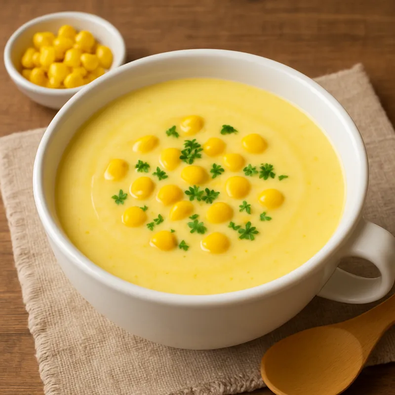 Japanische Maissuppe (Potage)