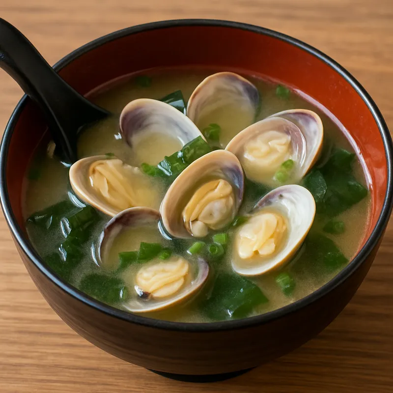 Japanische Muschelsuppe
