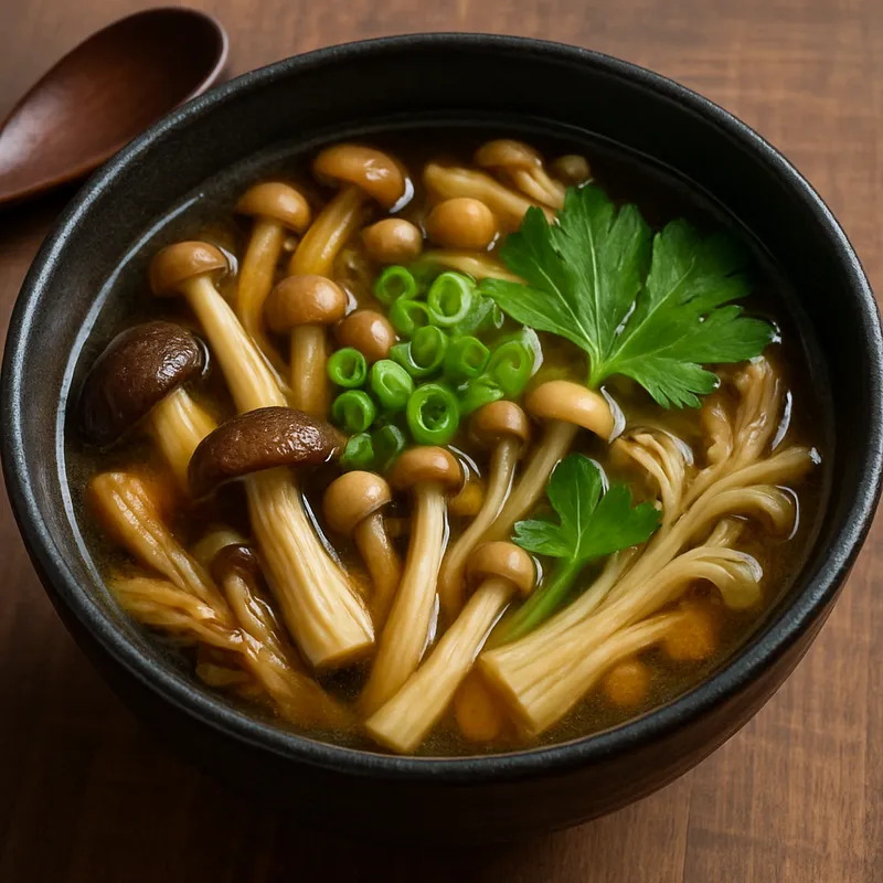 Japanische Pilzsuppe
