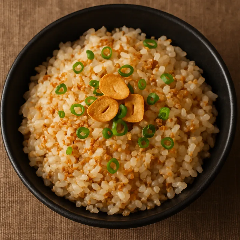 Japanischer Knoblauch-Reis