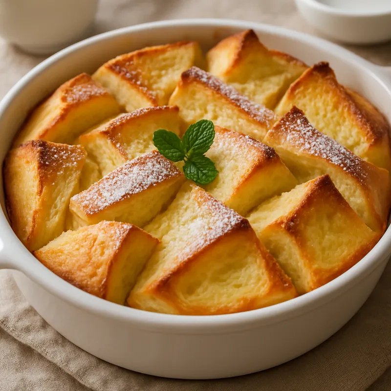 Japanischer Milchbrot-Pudding