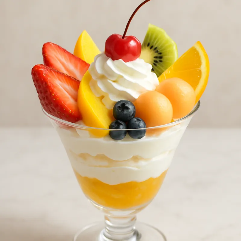 Japanisches Früchte-Parfait