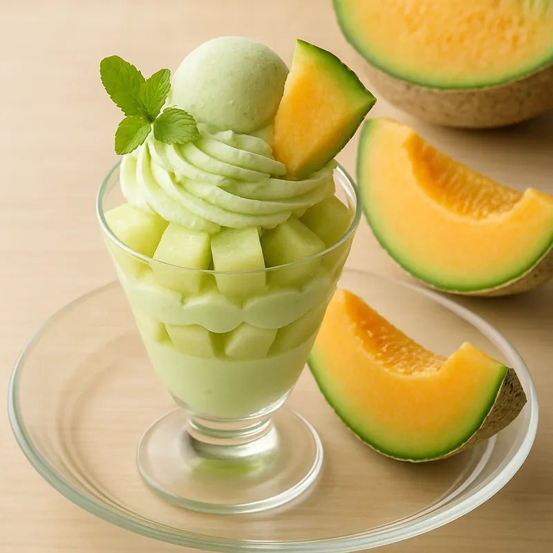 Japanisches Melonendessert