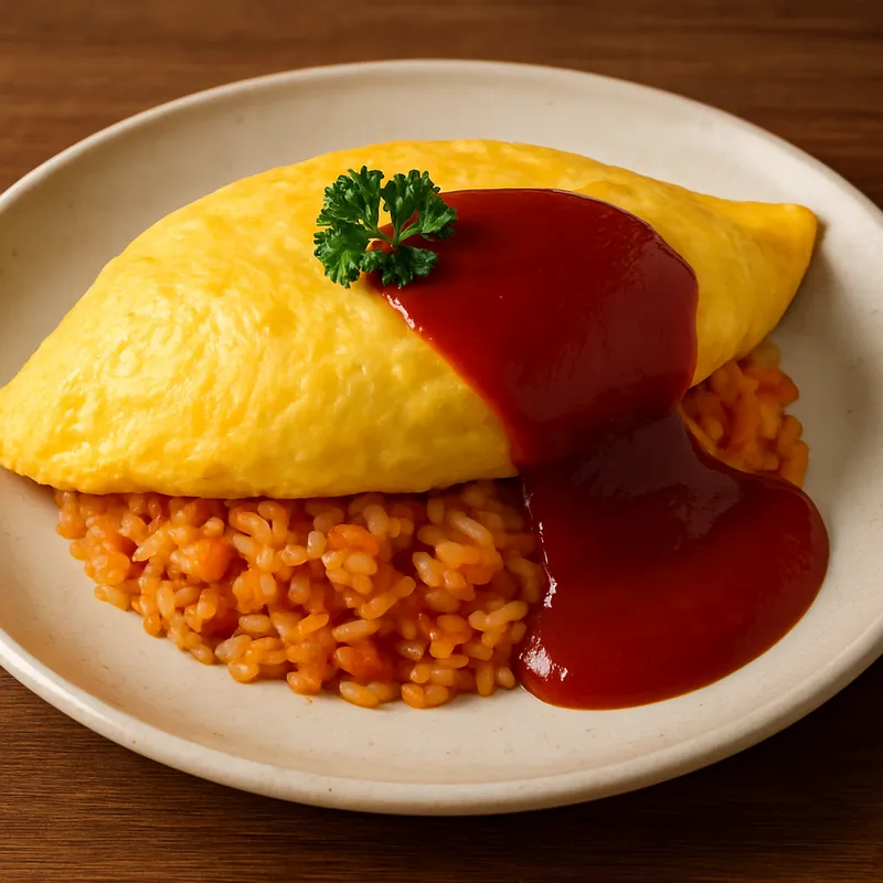 Japanisches Omelett mit Reis (Omurice)