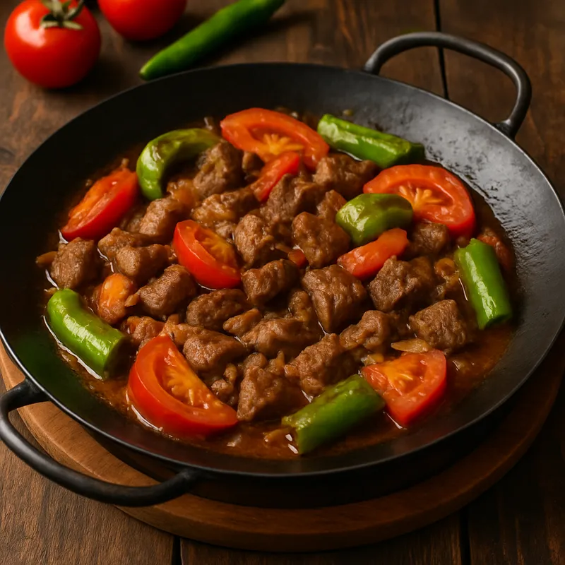 Kırıkkale Eisenpfannen-Fleisch (Sac Tava)