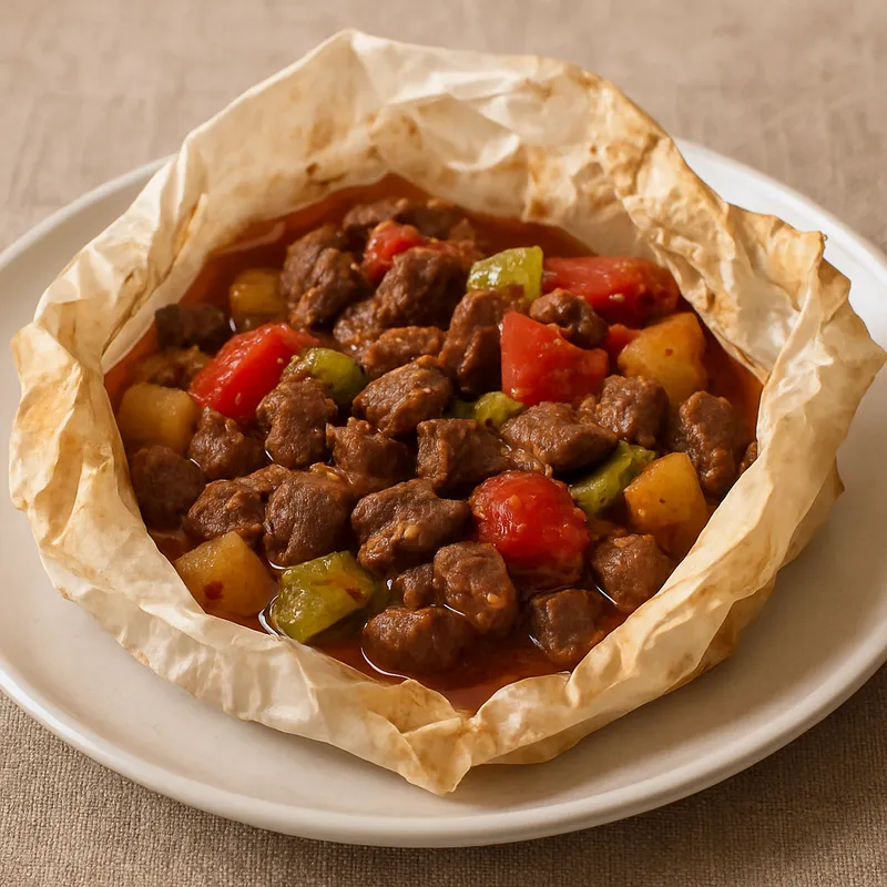 Kağıt Kebab (Im Papier gebackenes Fleisch)