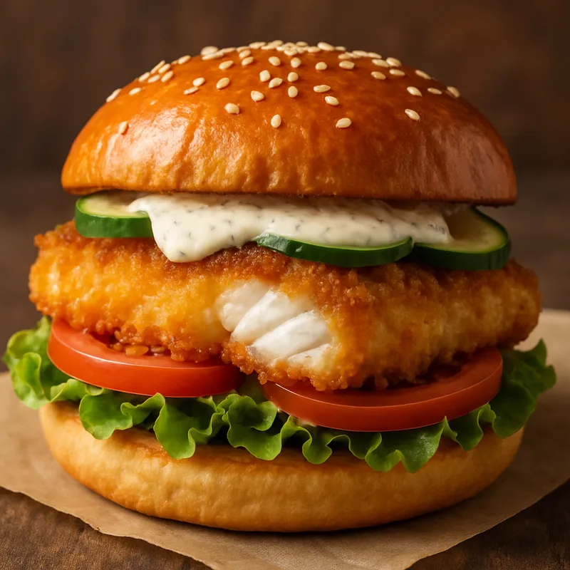 Kabeljau-Burger
