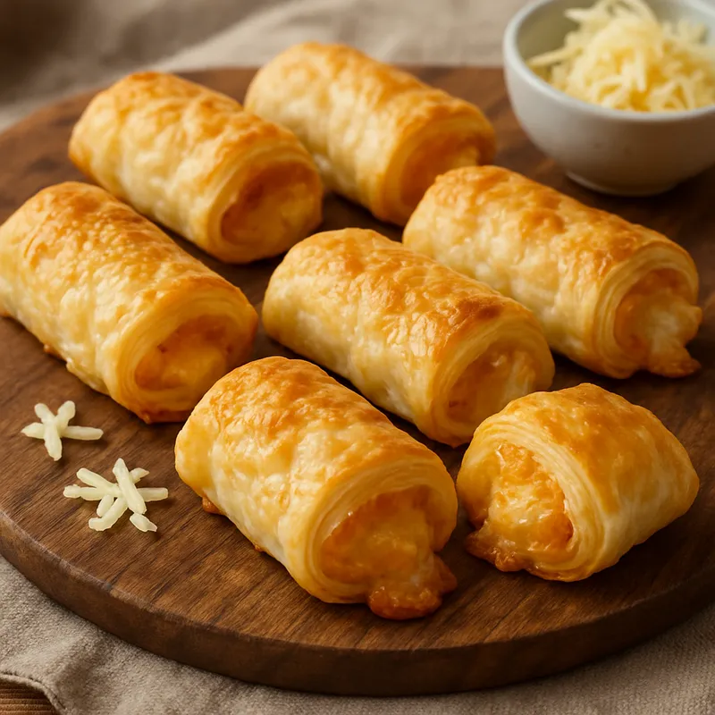 Käse-Blätterteig-Röllchen