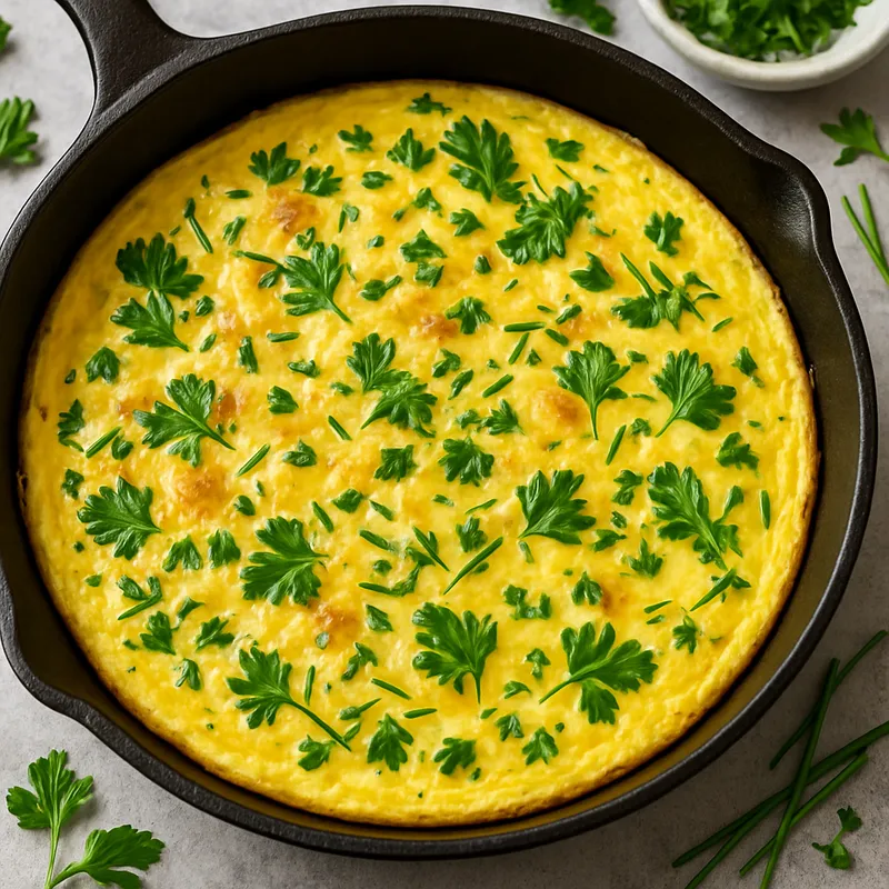 Käse-Kräuter-Frittata