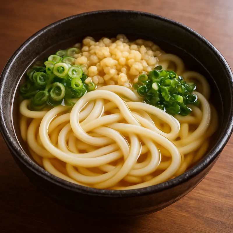 Kake Udon (Einfache heiße Udon-Nudeln)