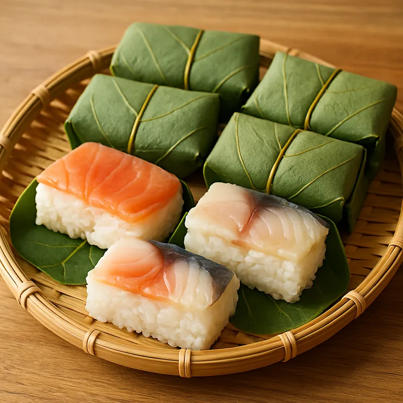 Kakinoha Sushi (Kakiblatt-Sushi)