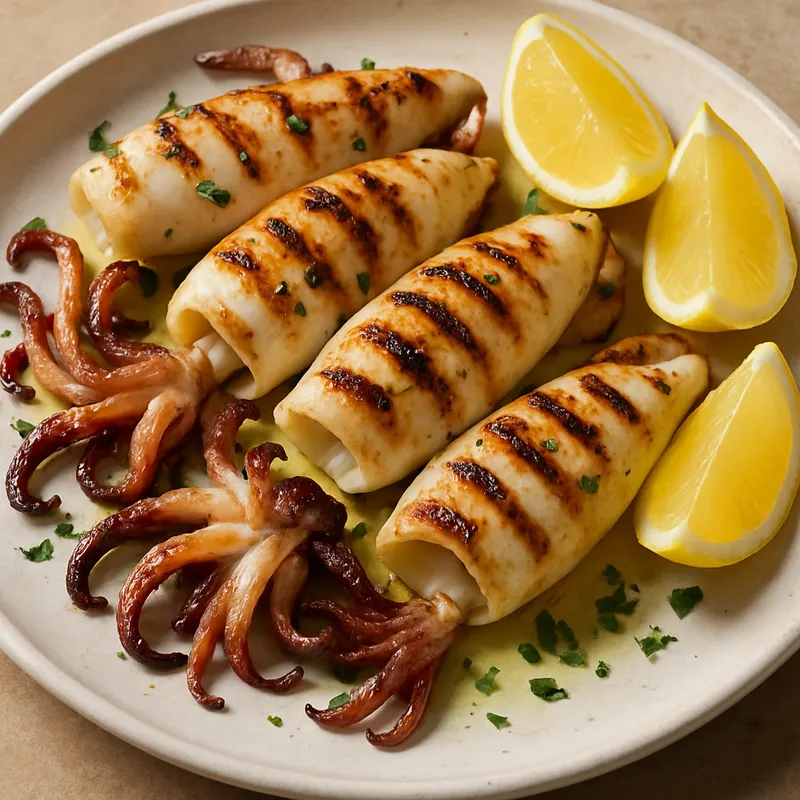 Kalamari Scharas (Gegrillte Calamari)