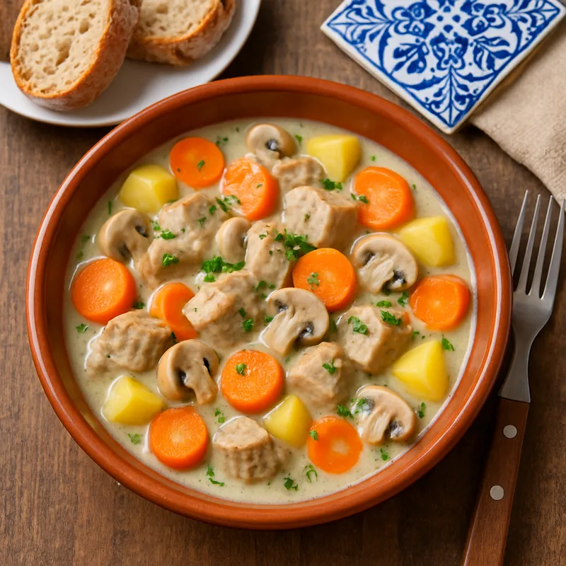 Kalbsblanquette nach portugiesischer Art