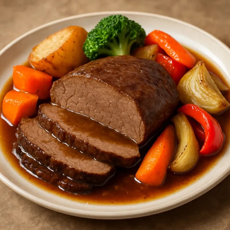 Kalbsbraten mit Gemüse