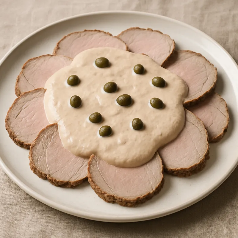 Kalbsbraten mit Thunfischsauce