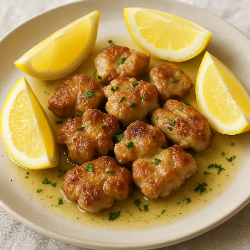 Kalbsbries mit Zitrone