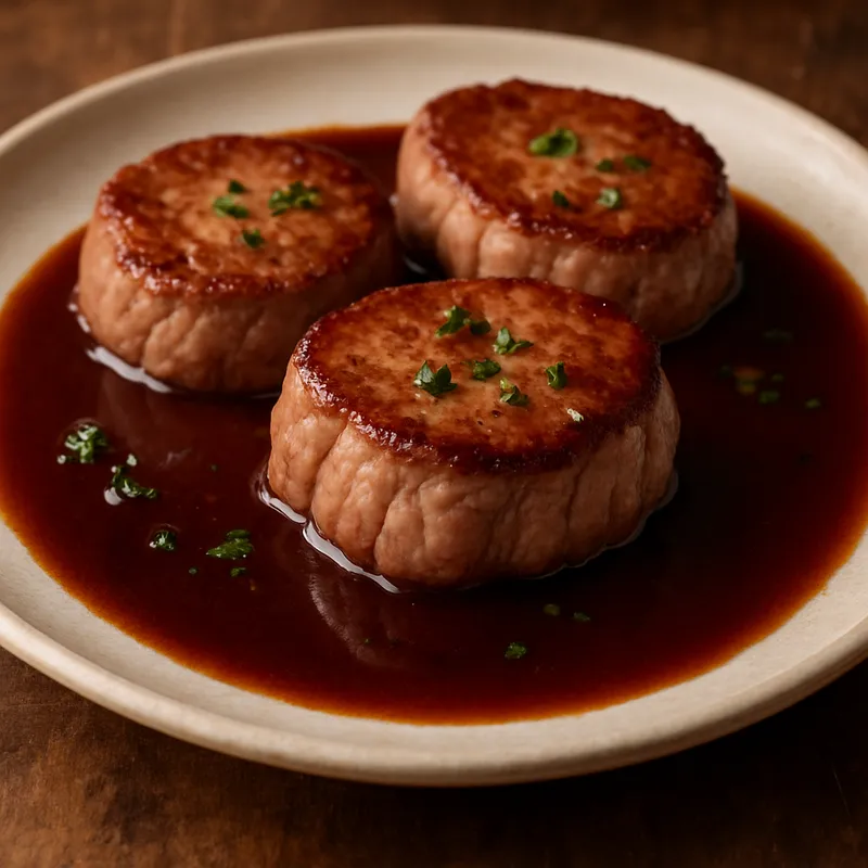Kalbsmedaillons mit Portweinsauce