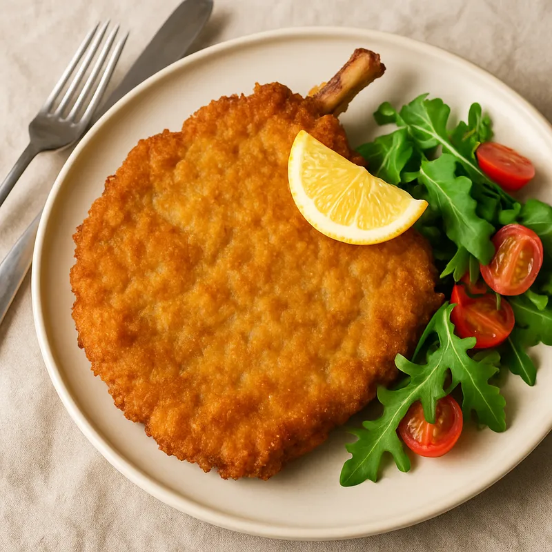 Kalbsschnitzel Mailänder Art (Cotoletta)